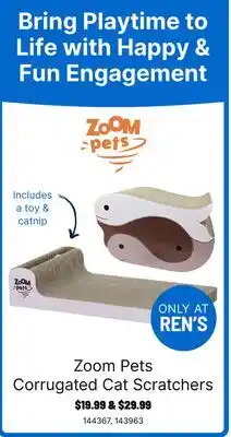 Ren’s Pets Depot Zoom Pets Corrugated Cat Scratchers offer