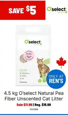 Ren’s Pets Depot O'select Natural Pea Fiber Unscented Cat Litter offer