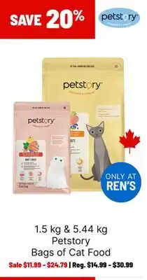Ren’s Pets Depot Petstory Bags of Cat Food offer