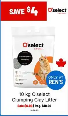 Ren’s Pets Depot O'select Clumping Clay Litter offer