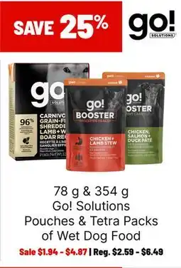 Ren’s Pets Depot Go! Solutions Pouches & Tetra Packs of Wet Dog Food offer
