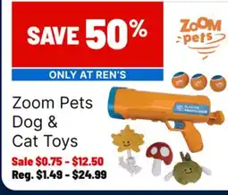 Ren’s Pets Depot Zoom Pets Dog & Cat Toys offer