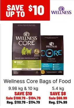 Ren’s Pets Depot Wellness Core Bags of Food offer