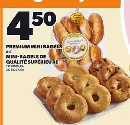 Independent Grocer PREMIUM MINI BAGELS, 8'S offer