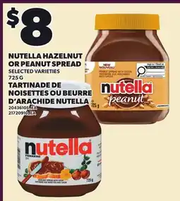 Independent Grocer NUTELLA HAZELNUT OR PEANUT SPREAD offer