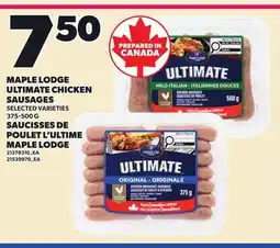 Independent Grocer MAPLE LODGE ULTIMATE CHICKEN SAUSAGES offer
