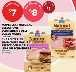 Independent Grocer MAPLE LEAF NATURAL SELECTIONS, SCHNEIDER'S DELI SLICED MEATS offer