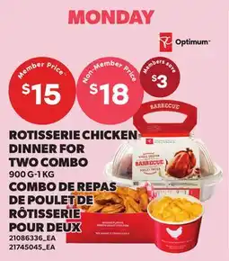 Independent Grocer ROTISSERIE CHICKEN DINNER FOR TWO COMBO 900 G-1 KG offer