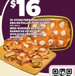 Independent Grocer IN-STORE PREPARED CHICKEN BBQ OR PULLED PORK SLIDERS offer
