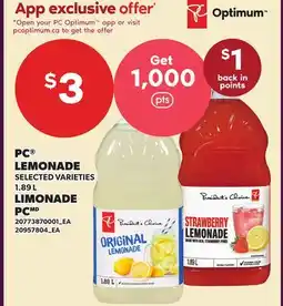Independent Grocer PC LEMONADE offer