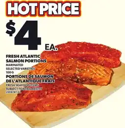 Independent Grocer FRESH ATLANTIC SALMON PORTIONS MARINATED offer
