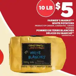 Independent Grocer FARMER'S MARKET WHITE POTATOES, 10 LB BAG offer