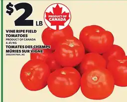 Independent Grocer VINE RIPE FIELD TOMATOES offer