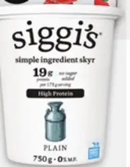 Metro SIGGI'S TUBS OR IÖGO MULTI YOGOURT offer