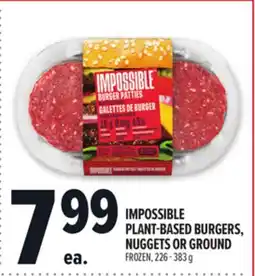 Metro IMPOSSIBLE PLANT-BASED BURGERS, NUGGETS OR GROUND offer