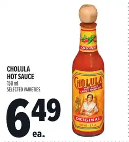 Metro CHOLULA HOT SAUCE offer