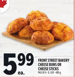 Metro FRONT STREET BAKERY CHEESE BUNS OR CHEESE STICKS offer