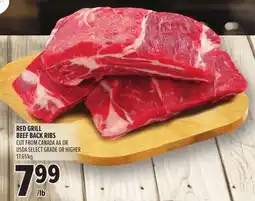 Metro RED GRILL BEEF BACK RIBS offer