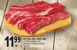Metro RED GRILL BEEF SHORT RIBS offer