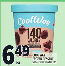 Metro COOL WAY FROZEN DESSERT offer