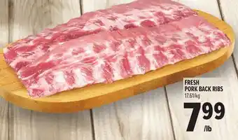 Metro FRESH PORK BACK RIBS offer