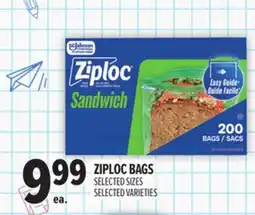 Metro ZIPLOC BAGS offer