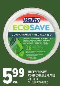 Metro HEFTY ECOSAVE COMPOSTABLE PLATES offer