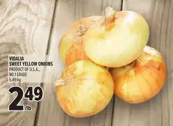 Metro VIDALIA SWEET YELLOW ONIONS offer