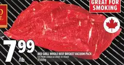 Metro RED GRILL WHOLE BEEF BRISKET VACUUM PACK offer