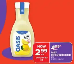 Metro OASIS REFRIGERATED DRINK offer