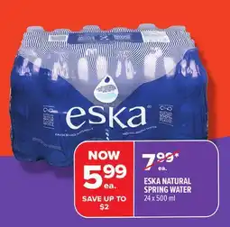 Metro ESKA NATURAL SPRING WATER offer