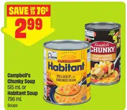 FreshCo Campbell's Chunky Soup 515 ml or Habitant Soup 796 mL offer