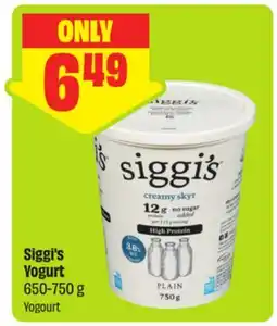 FreshCo Siggi's Yogurt offer