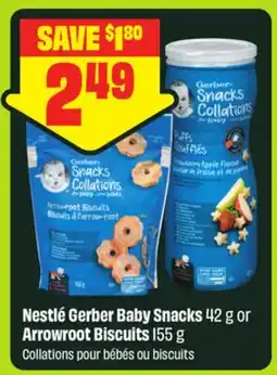 FreshCo Nestlé Gerber Baby Snacks 42 g or Arrowroot Biscuits 155 g offer