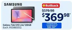 Walmart Samsung Galaxy Tab S10 Lite 128GB offer