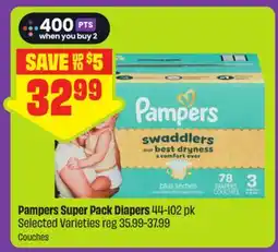 FreshCo Pampers Super Pack Diapers 44-102 pk Selected Varieties offer