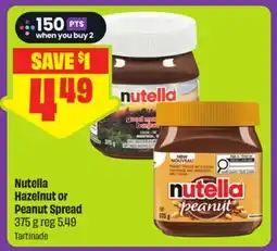 FreshCo Nutella Hazelnut or Peanut Spread offer