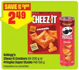 FreshCo Kellogg's Cheez-It Crackers 191-200 g or Pringles Super Stacks 148-156 g offer