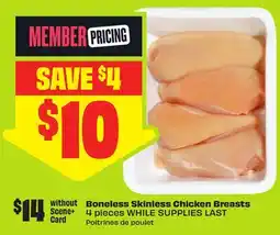 FreshCo Boneless Skinless Chicken Breasts 4 pieces offer