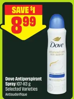 FreshCo Dove Antiperspirant Spray 107-113 g Selected Varieties offer