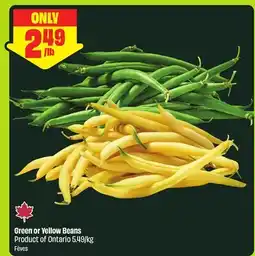 FreshCo Green or Yellow Beans Product of Ontario 5.49/kg offer