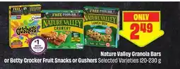FreshCo Nature Valley Granola Bars or Betty Crocker Fruit Snacks or Gushers Selected Varieties offer