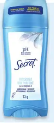 Walmart Secret antiperspirant offer