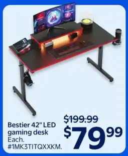 Walmart Bestier 42 LED gaming desk offer