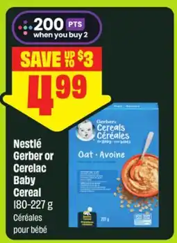 FreshCo Nestlé Gerber or Cerelac Baby Cereal offer