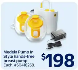 Walmart Medela Pump In Style hands-free breast pump offer
