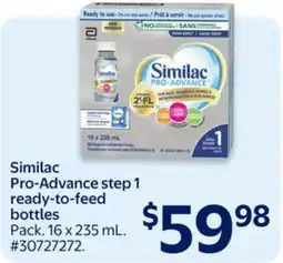 Walmart Similac Pro-Advance step 1 ready-to-feed bottles offer