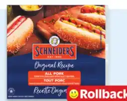 Walmart Schneiders Original Recipe wieners offer