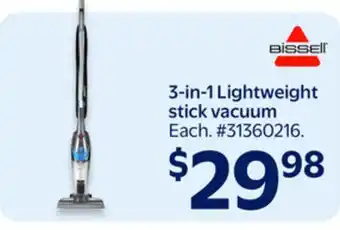 Walmart 3-in-1 Lightweight stick vacuum offer