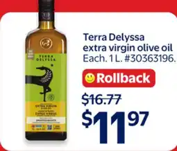 Walmart Terra Delyssa extra virgin olive oil offer